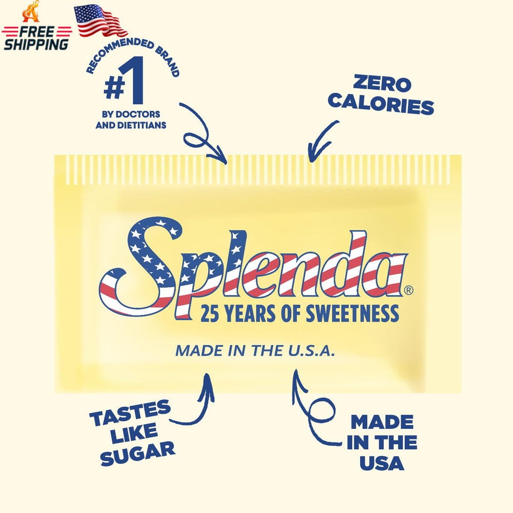 SPLENDA Zero Calorie Sweetener, 2000 Count Packets