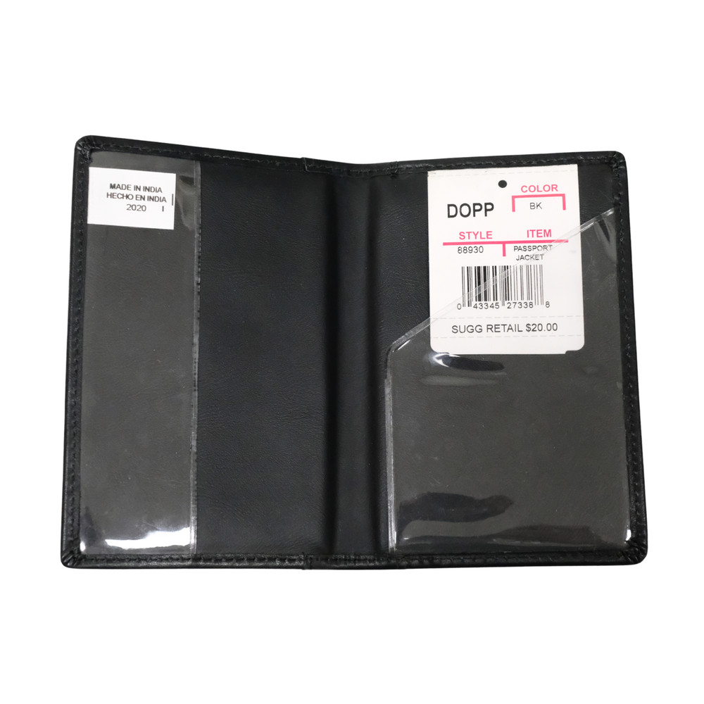 DOPP Passport Jacket Cowhide Leather Secure RFID Lining