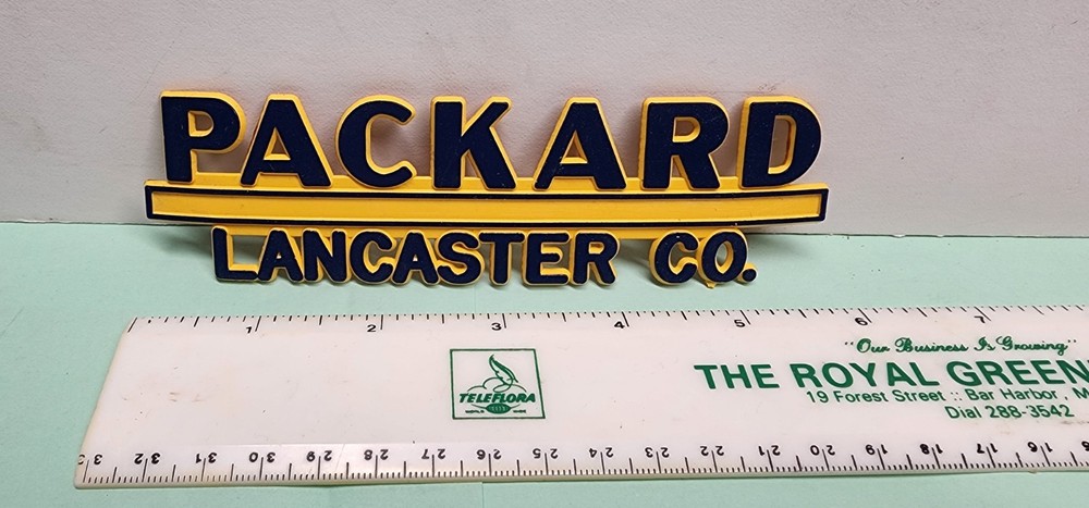 Packard Lancaster Nameplate