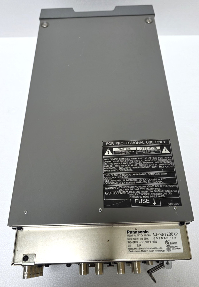 Panasonic AJ-HD1200A Compact DVCPRO Recorder Tested & Working