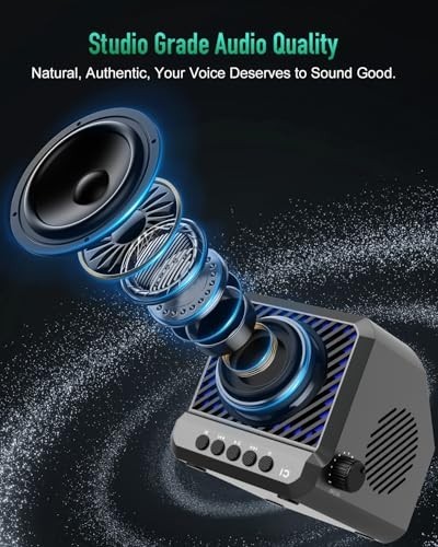 Portable Voice Amplifier with Wireless Microphones, PA System & Bluetooth Speake