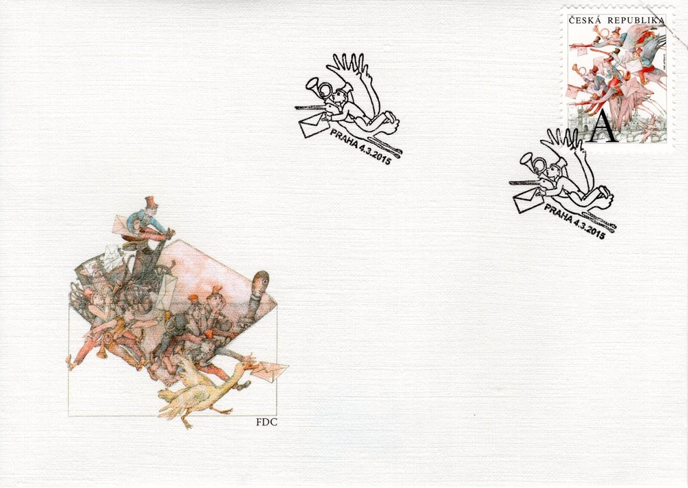 CZECH REPUBLIC 2015 The Flying Post Office  FDC6173