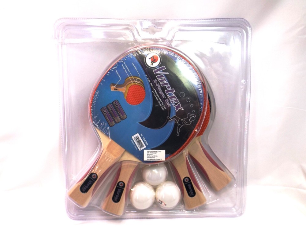 Vortex 2 Player Table Tennis Paddle Set