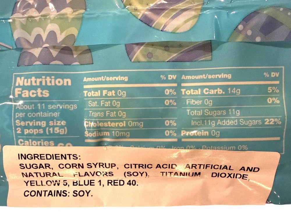 6oz/23ct Bag ALBERT'S Easter Egg Pops Candy Strawberry+Blu Raspberry+Watermelon+