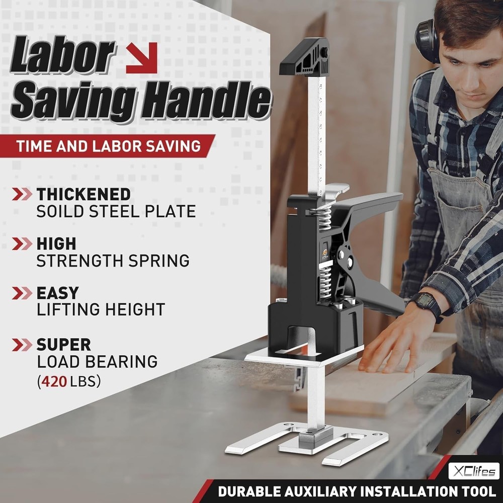 Adjustable Height Lifting Device for Construction and Home Improvement Projects