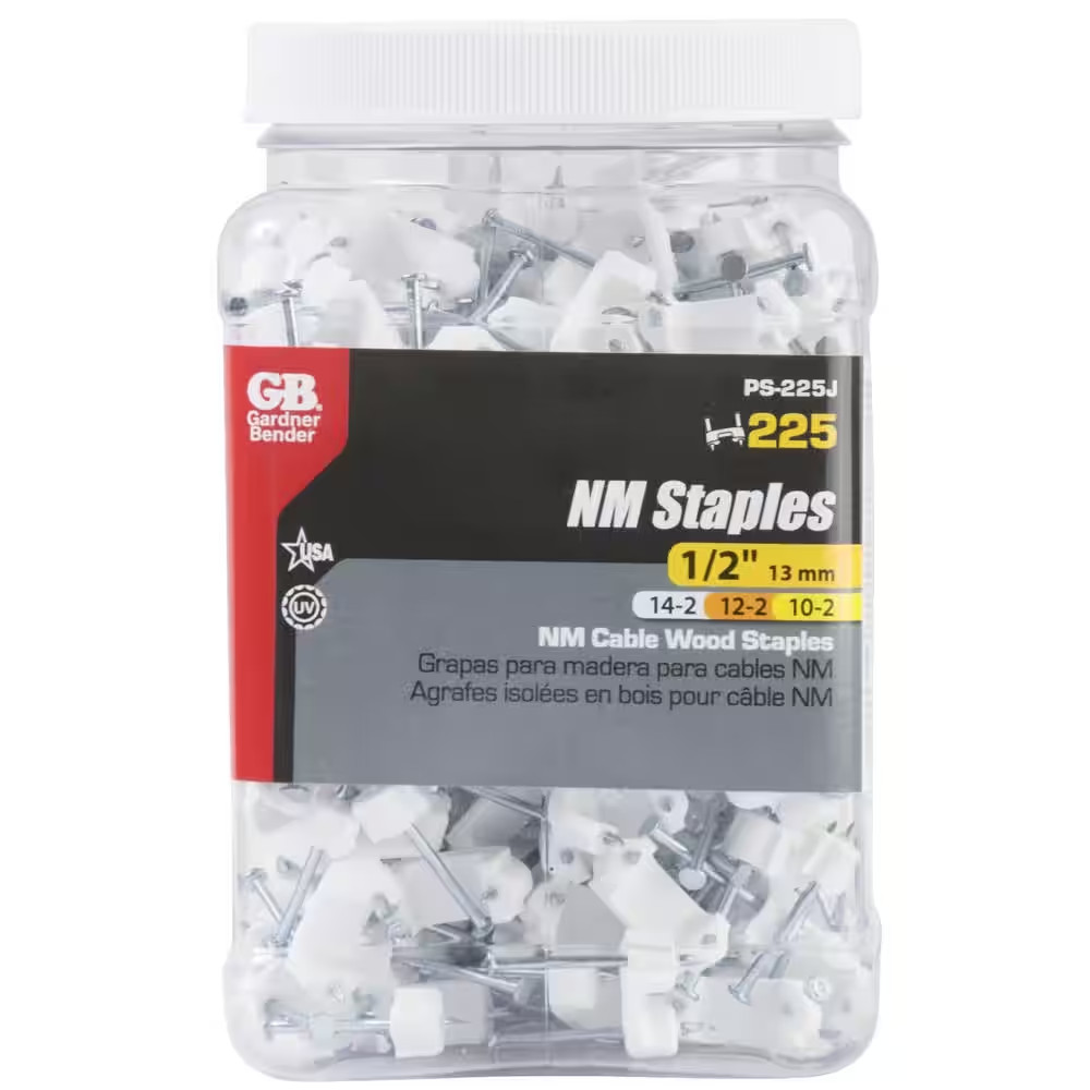 1/2 In. Plastic Staple (225-Pack)