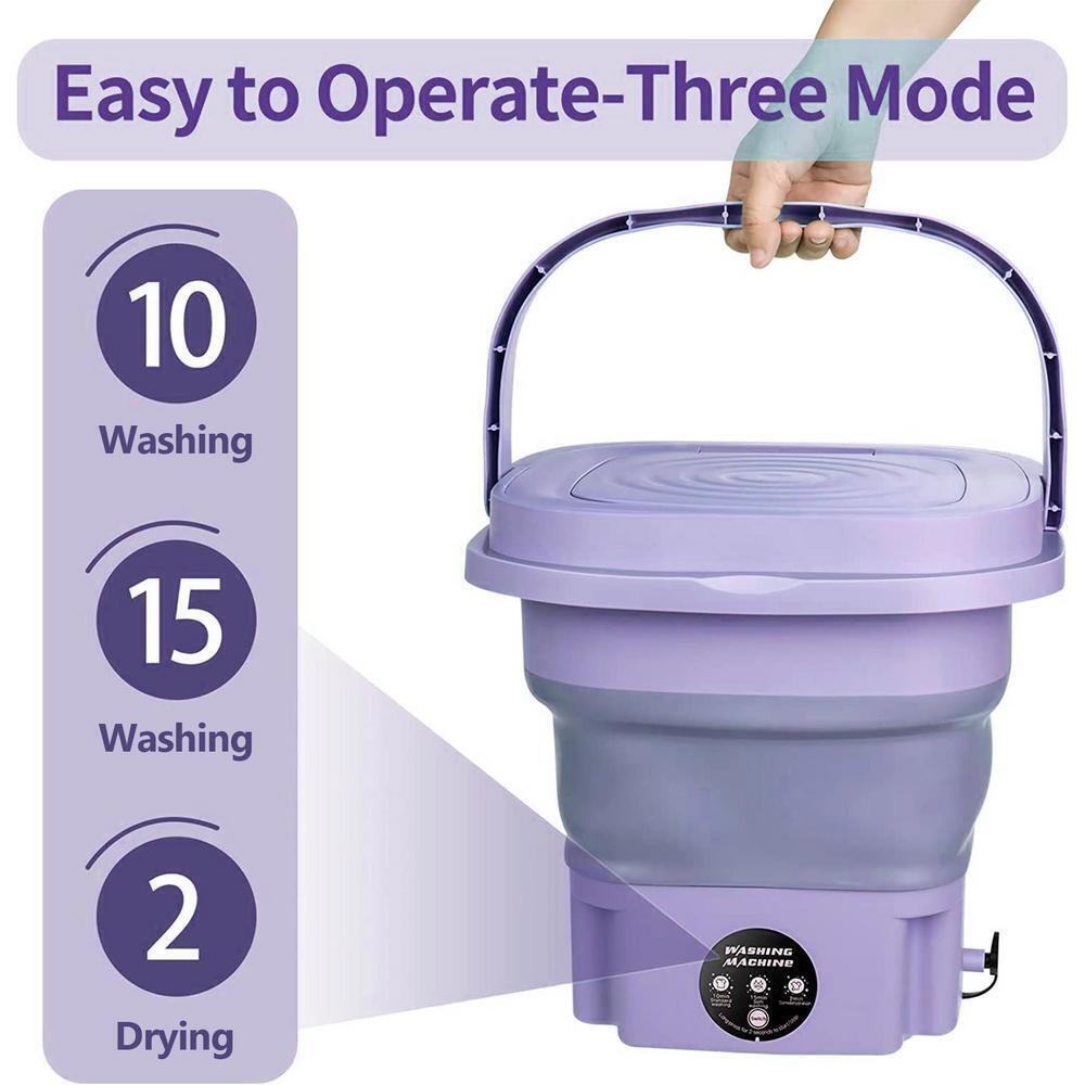 Mini Washing Machine 8L Folding Portable Sterilization Drying Laundry Machines