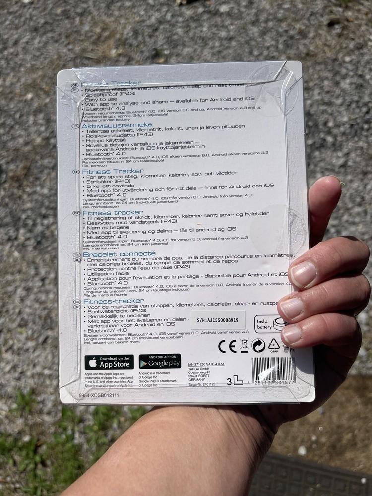 Fitness Tracker Silvercrest - Fit Bit Type Activity Tracker