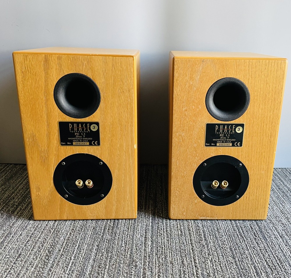 Phase Tech PC1.1 Bookshelf Speakers, Vintage