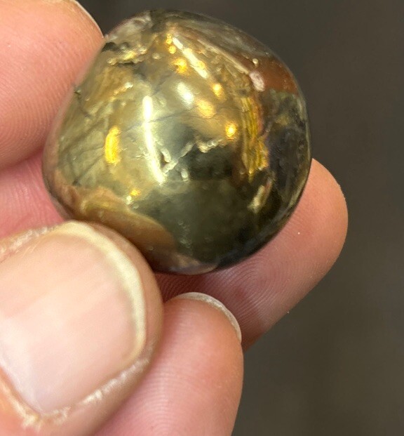 1  Piece Tumbled Chalcopyrite Average Size 30 Grams