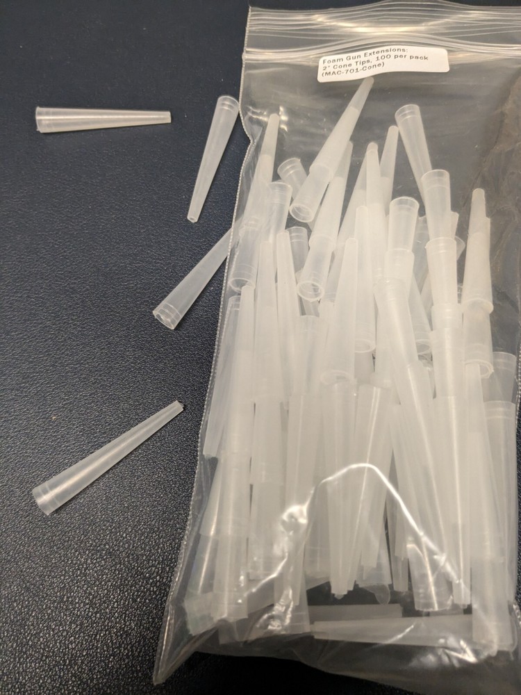 100 2" CONE TIP FOR SHARP CAN FOAM GUN EXTENDERS SPRAY INSULATION RIG