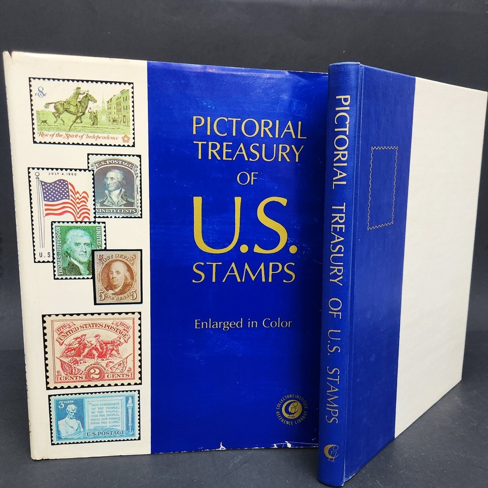 Pictorial Treasury of US Stamps Enlarged in Color The Story behind Stamps 1974