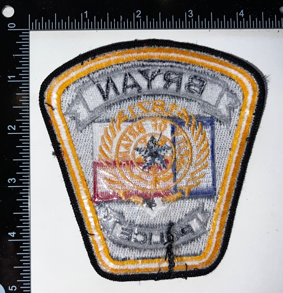 Bryan Texas TX Police Department Patch