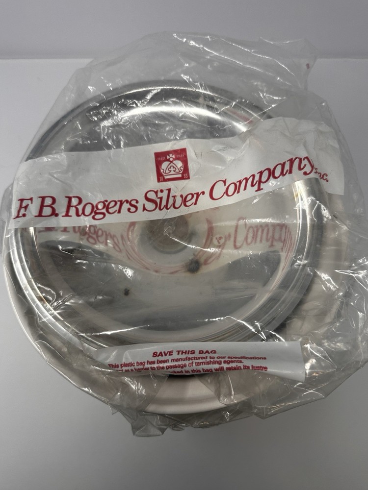 VTG FB Rogers Silver Plated Footed Casserole Dish w/Ceramic Insert