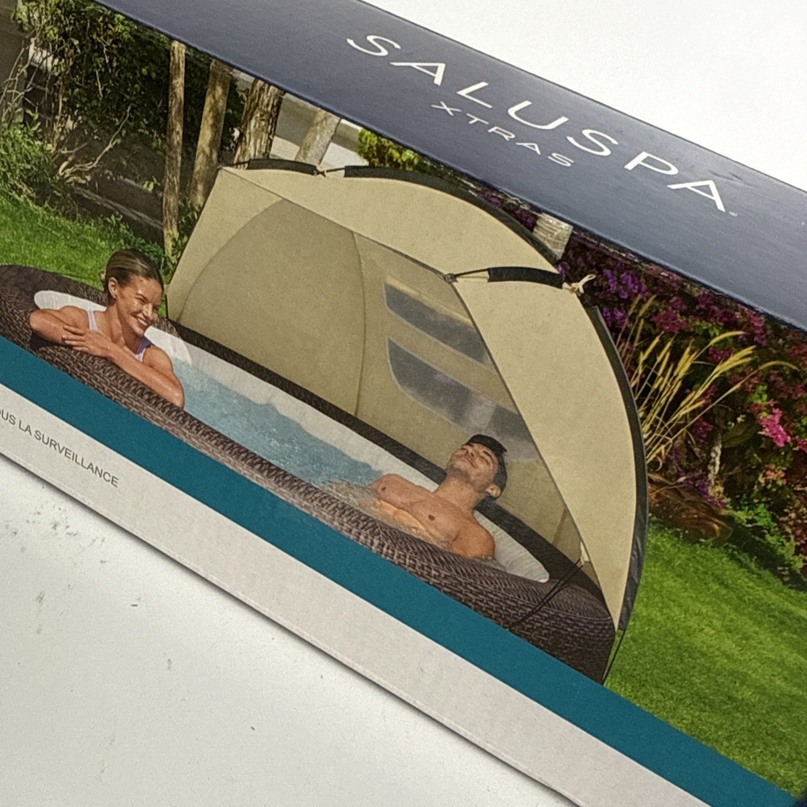 Bestway Small Sun Shade Canopy Accessory for Inflatable Hot Tub Spas