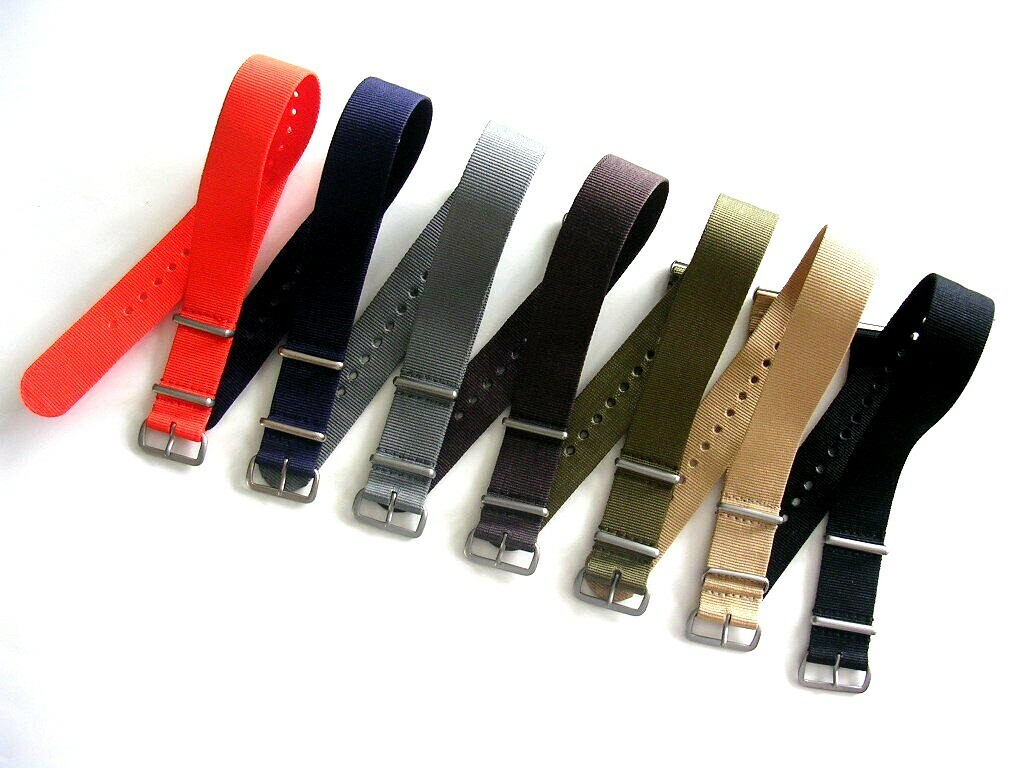 NATO ® watch strap band G10 nylon Military Diver RAF stitched bonded IW SUISSE