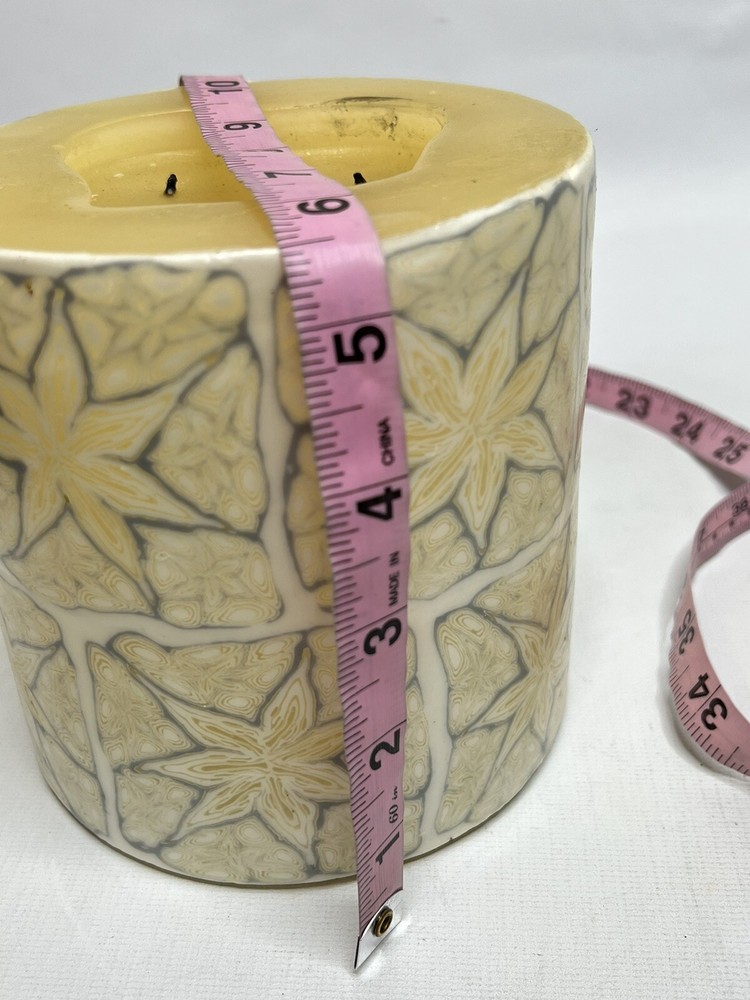 Large 3 Wick Pillar Unscented Candle
