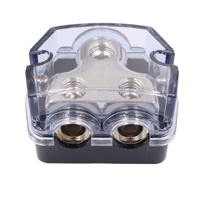 2 Way Distribution Block 0-4 AWG In, 4-8 AWG Out Car Audio Amp Power or Ground
