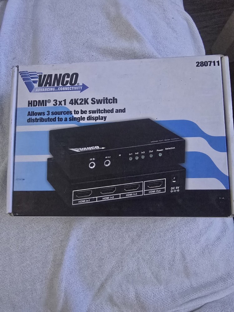 VANCO 280711 3X1 HDMI 4K2K SWITCH NEW!!!