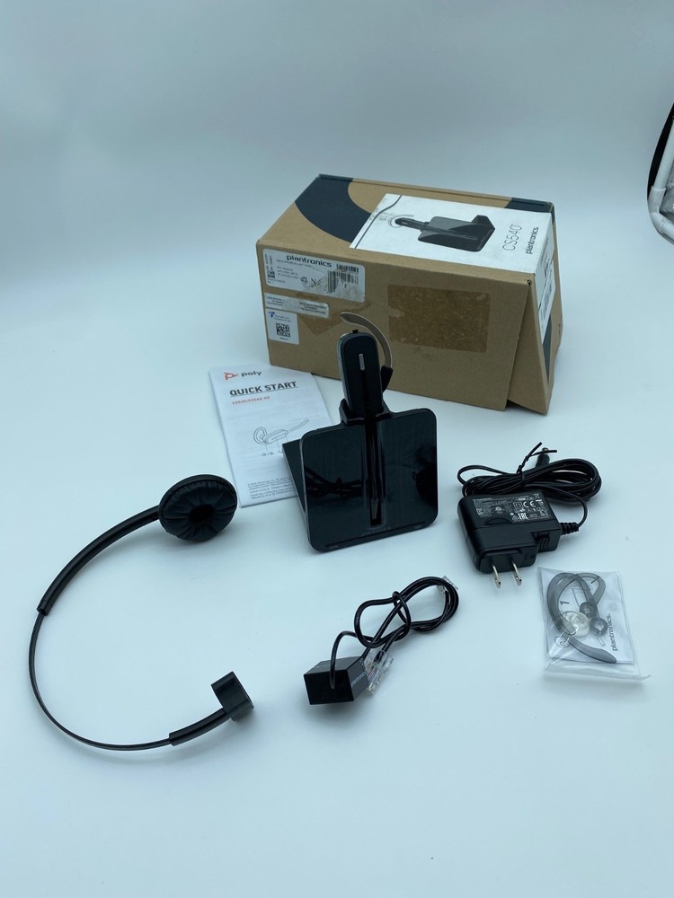 Plantronics CS540 Wireless Headset System + HL10 Handset Lifter – Black