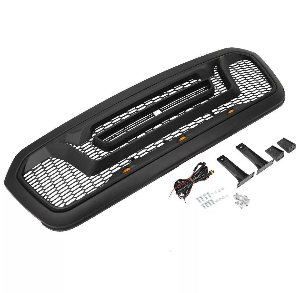 Front Grille Compatible with 2013-2018 Dodge Ram 1500, 2019-2023 Ram 1500 Black