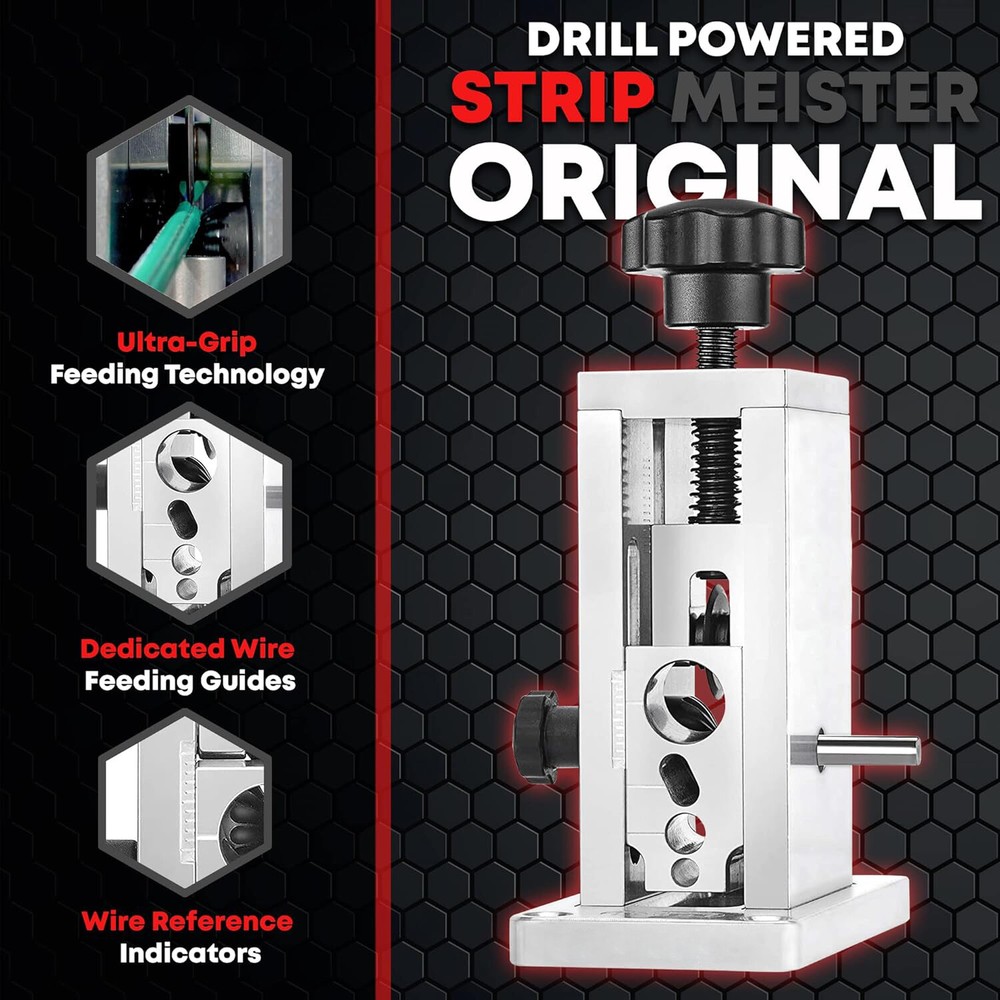 Drill-Powered Wire Stripper Machine Copper Wire Stripping Tool Drill Attachment