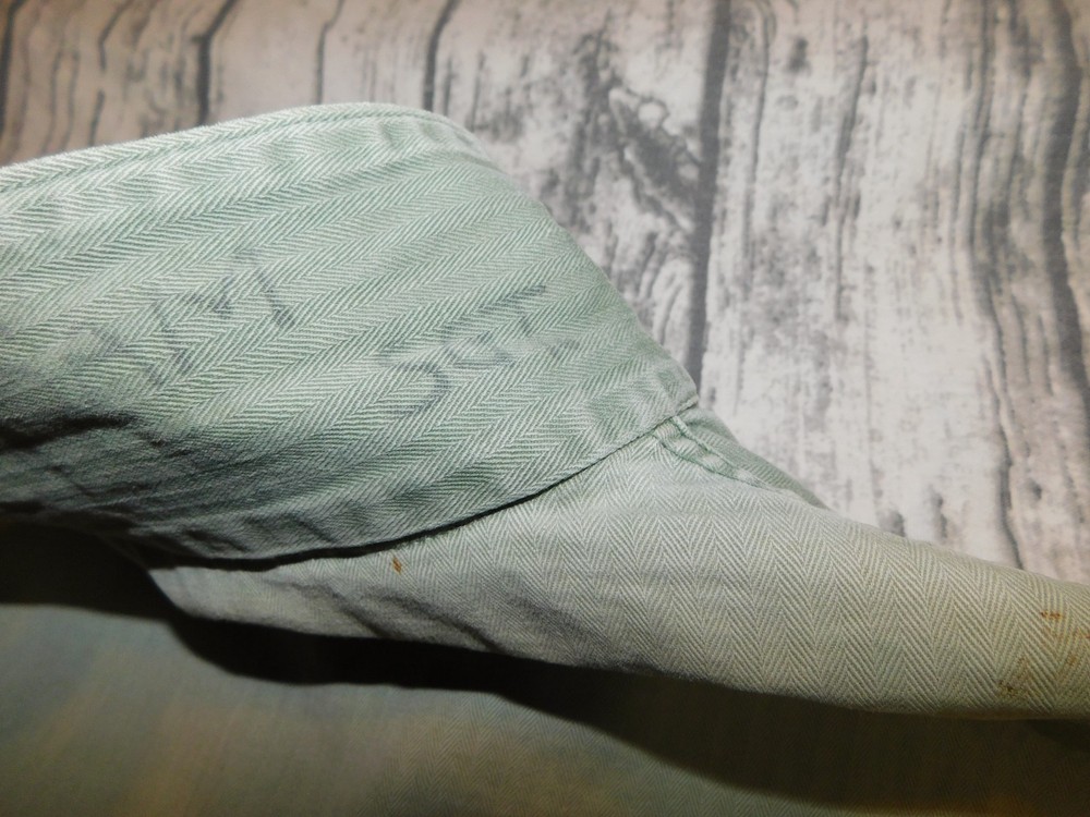 VTG 1940's USMC HERRINGBONE JACKET WWII BUTTON UP