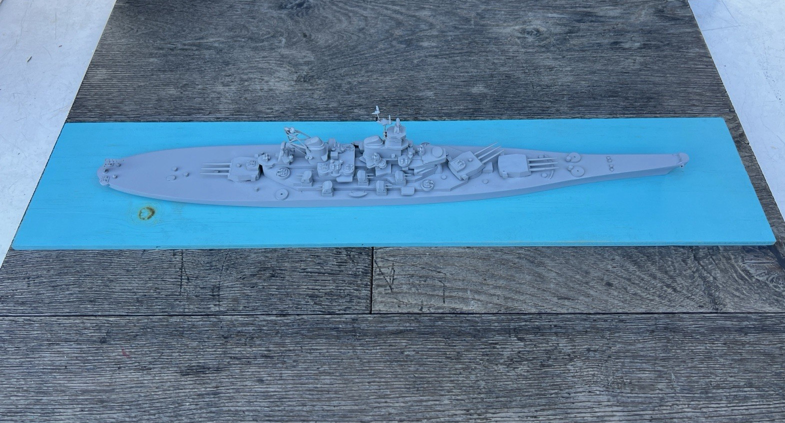 Vintage Comet Metal Prod. WW2 Recognition Model 5AA Series USS Missouri 1:500
