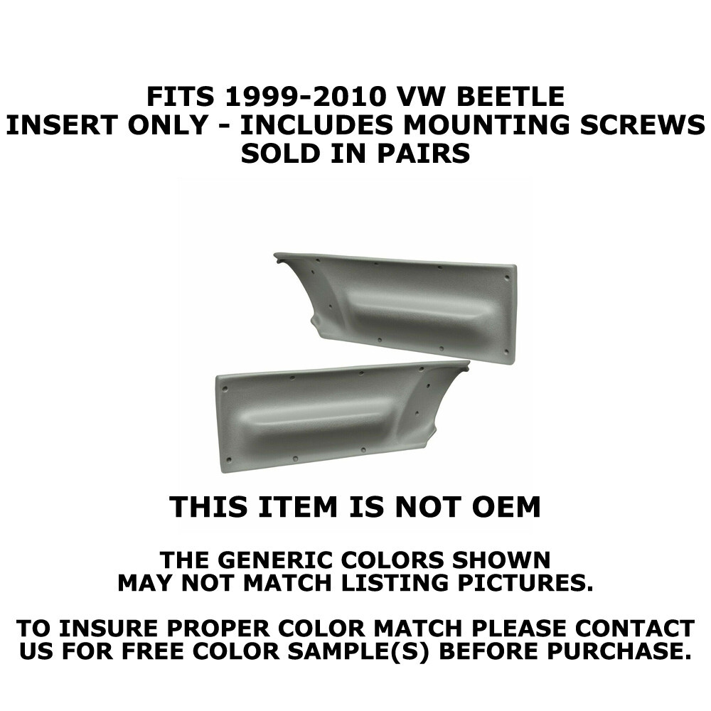 Coverlay 17-92 for 99-02 VW Beetle Light Gray Replacement Door Panel Insert