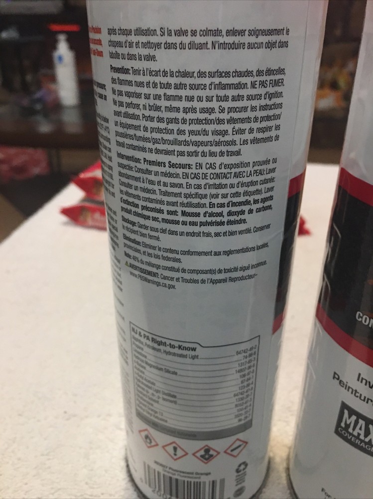 Rust-Oleum (4 Pack) Precision Line Inverted Marking Paint Fluorescent Orange