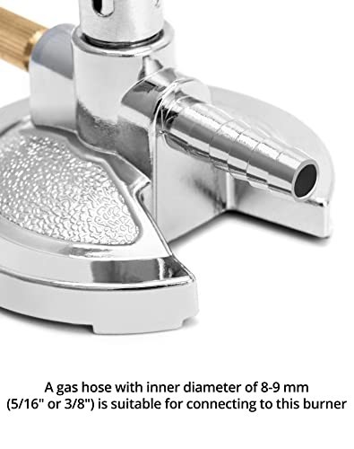 Lab Bunsen Burner Set with Flame Stabilizer & Gas Control - Efficient Heating, 2