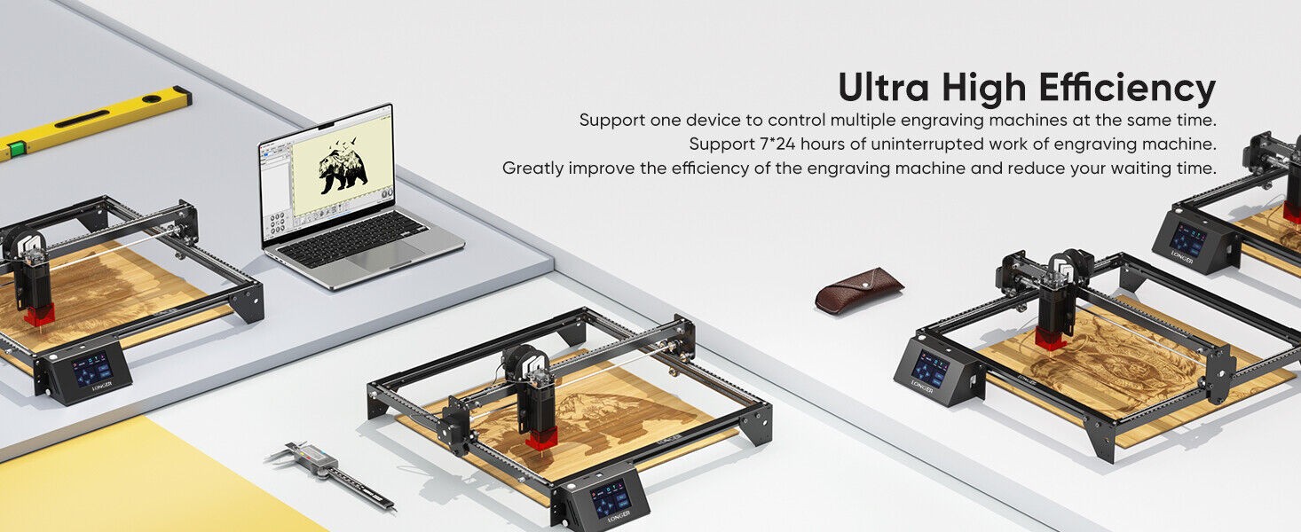 60W Laser Engraver 10000mm/min High Precision Laser Engrave Longer Ray5 5W