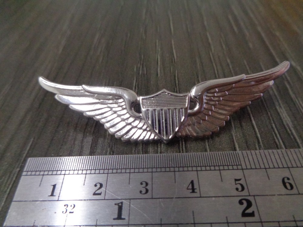 US Army Aviator Basic Badge, Full-Size, BRITE (each) NWOT