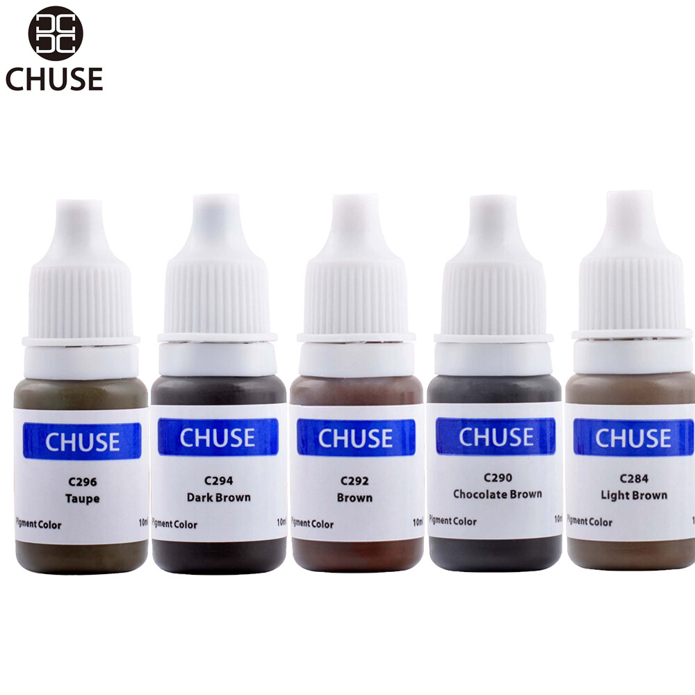 CHUSE Permanent Makeup Pigment Tattoo Ink For Eyebrow Microblading Machine Inks