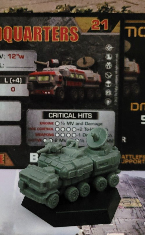 Battletech Mobile Headquarters Truck Battlefield Support Objectives
