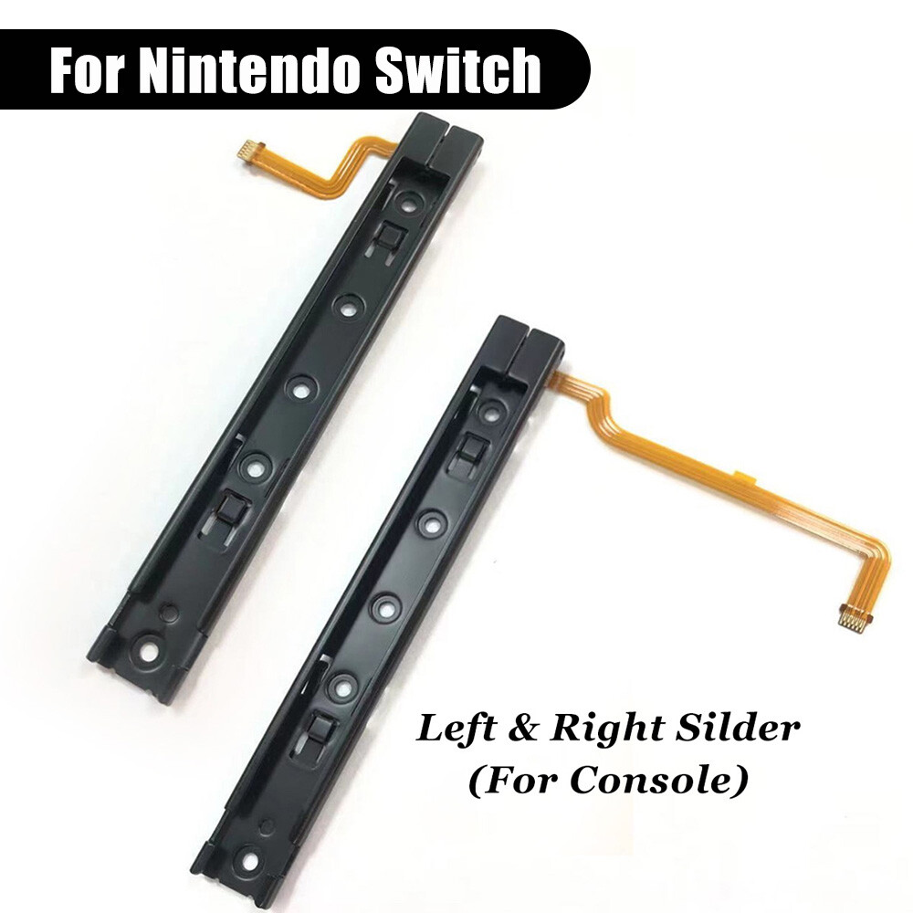 For Nintendo Switch OLED Left & Right Slider Rail Replacement with Flex Cable
