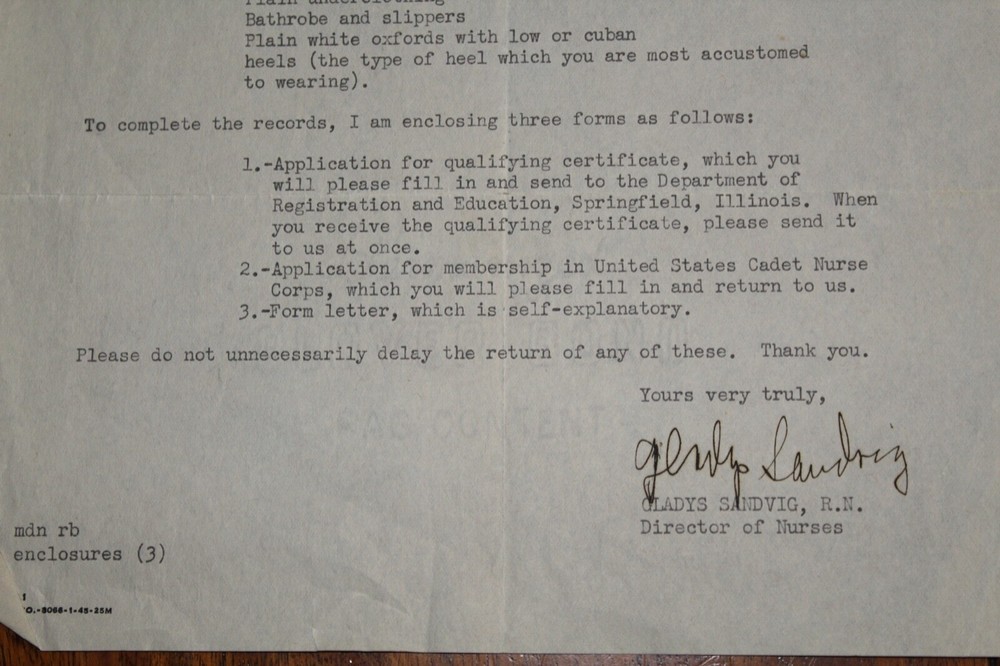 1953 Gray Lady Capping Service Program, Hat, Patches, & Acceptance Letter