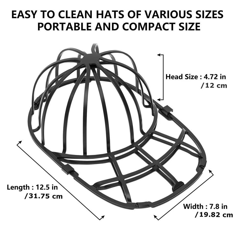 4 Pack Hat Washer Cleaner Cap Cage Protector Hat Shaper for Washing Machine