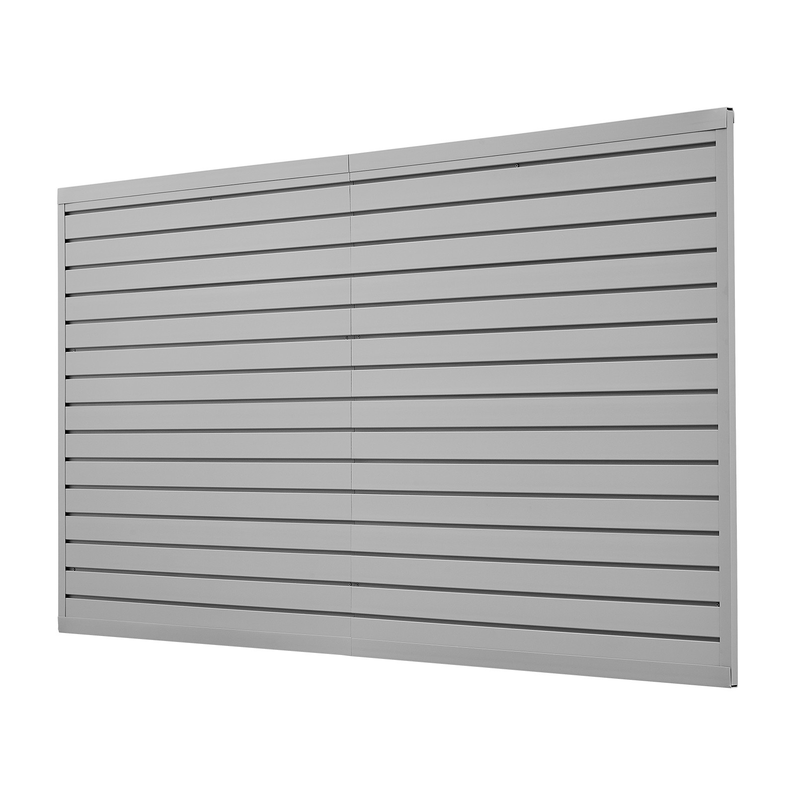 8 x 4 ft Slat Wall Paneling PVC Grey Garage Slatwall with Modular Design