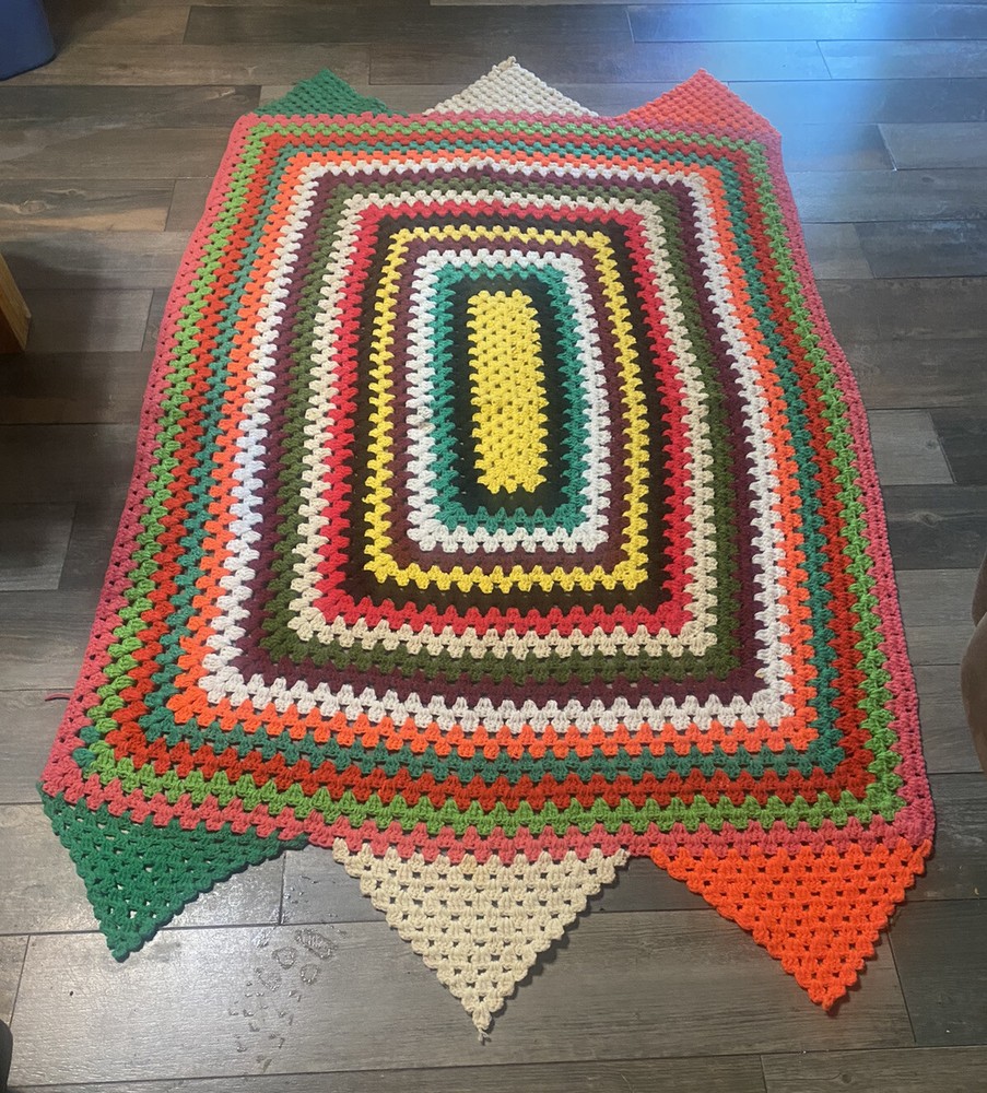 crocheted afghans handmade Throw Blanket