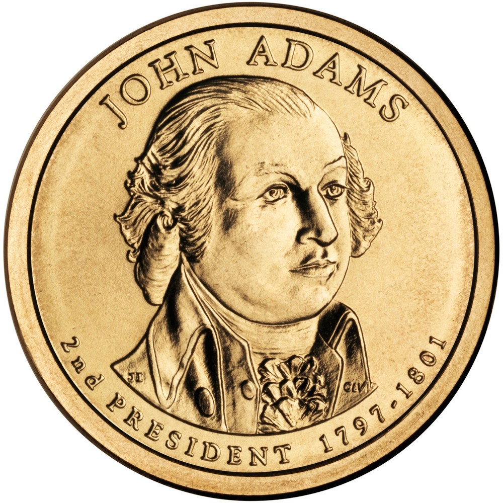 2007 D John Adams Presidential Dollar