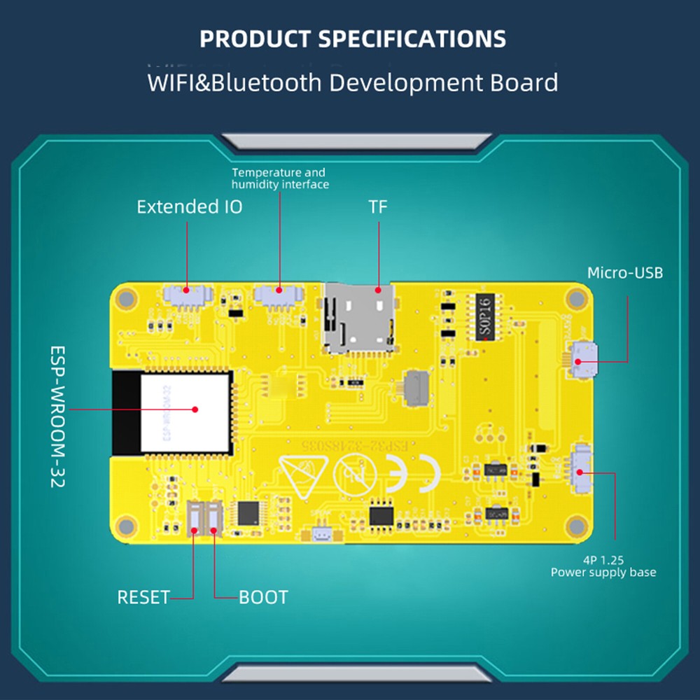 ESP32 Development Board WiFi Bluetooth 2.8 inch 240*320 Smart Display Module US