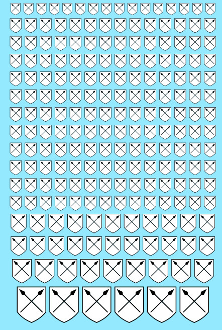 A6 - Spear Shields Dragon Transfer Sheet
