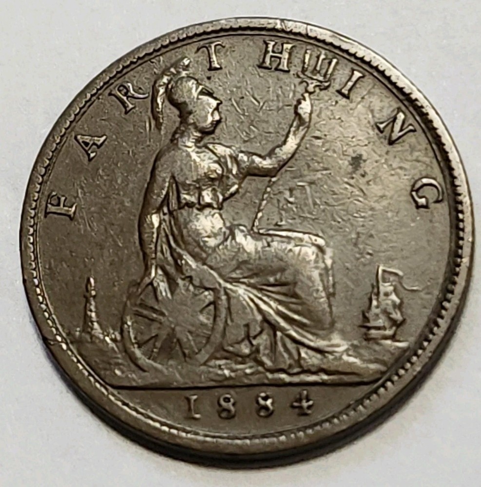 1884 Great Britain Farthing 1062