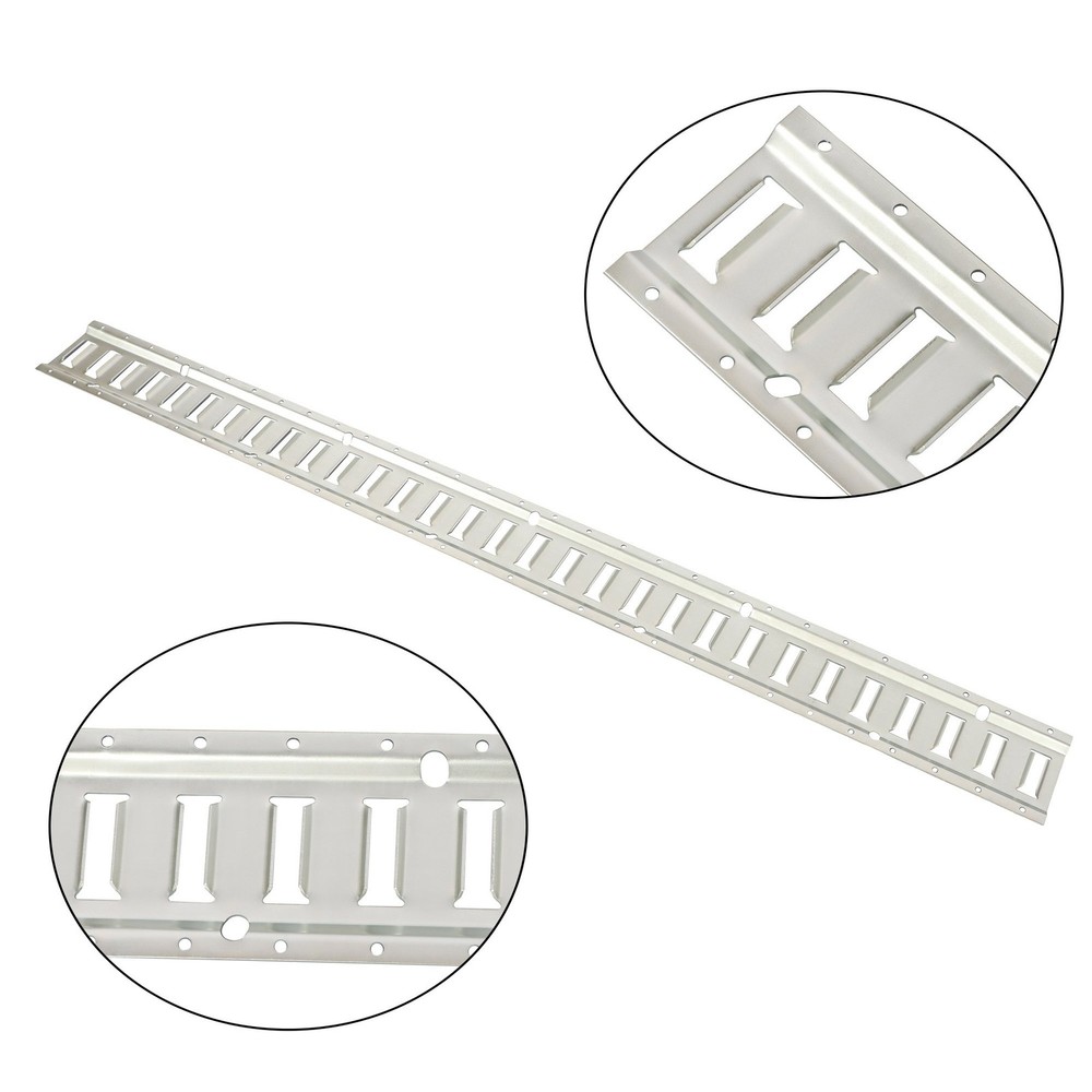 Durable Carbon Steel 4pc E Track Tie Down Rail Kit Replacement Silver Galvanized