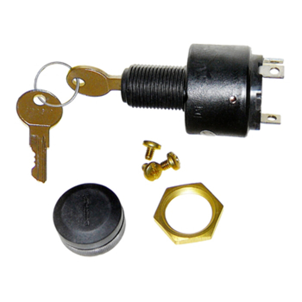 Sterdrive Inboard Engine 4Cyl-V6-V8 Starter Ignition Key Switch 3 Pole Short
