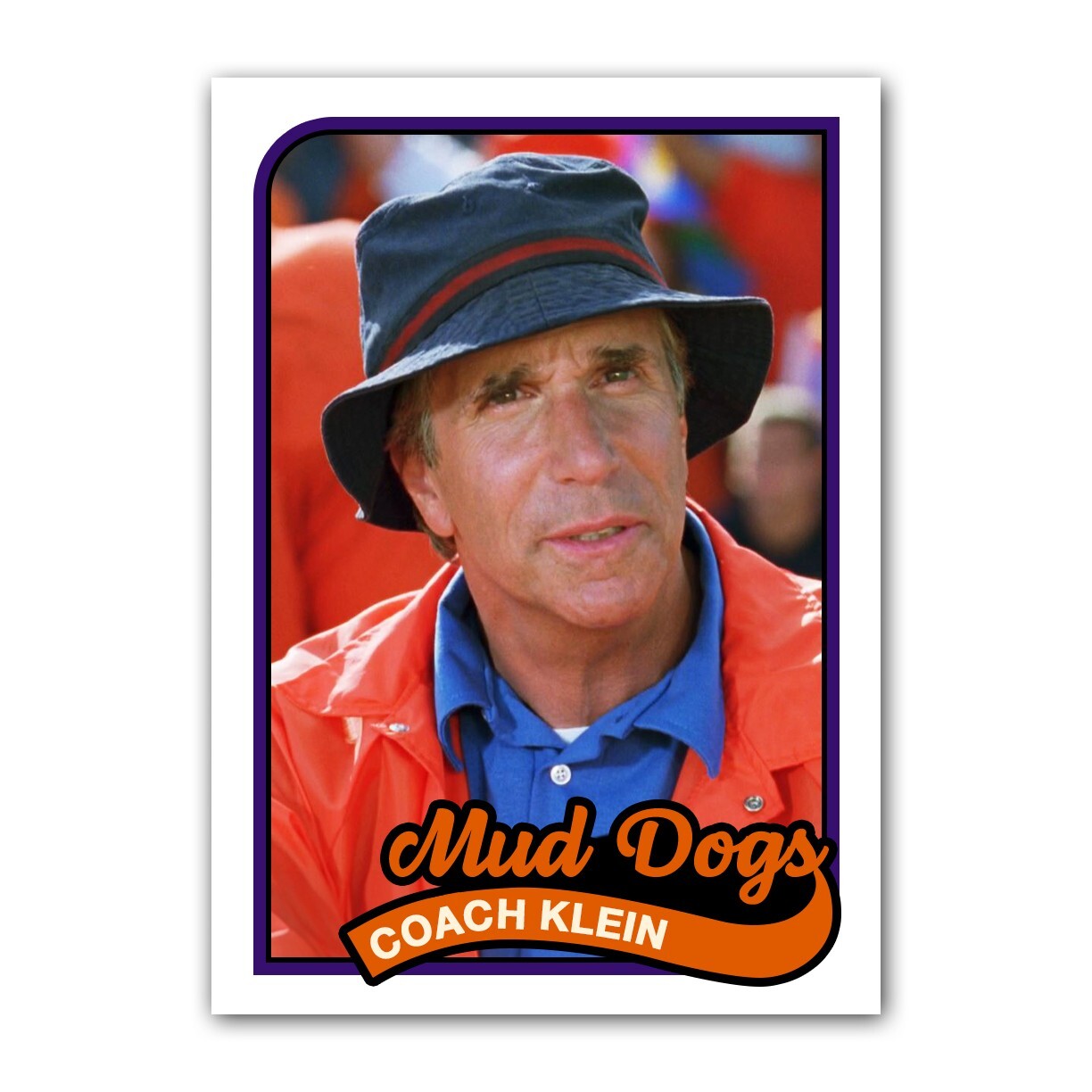 Coach Klein The Waterboy Trading Card Reprint Bobby Boucher Mud Dogs 1989 Style