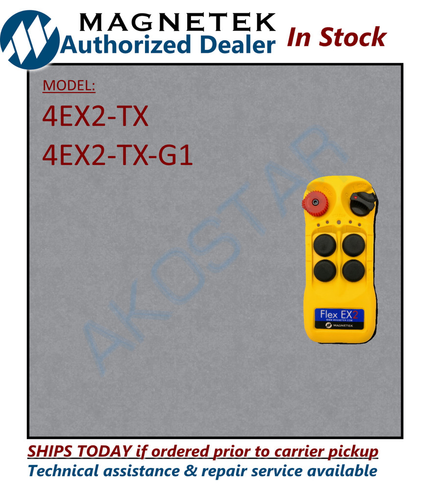 NEW 4EX replacement - Magnetek FLEX-4EX2-TX-G1 Radio Remote Control Transmitter