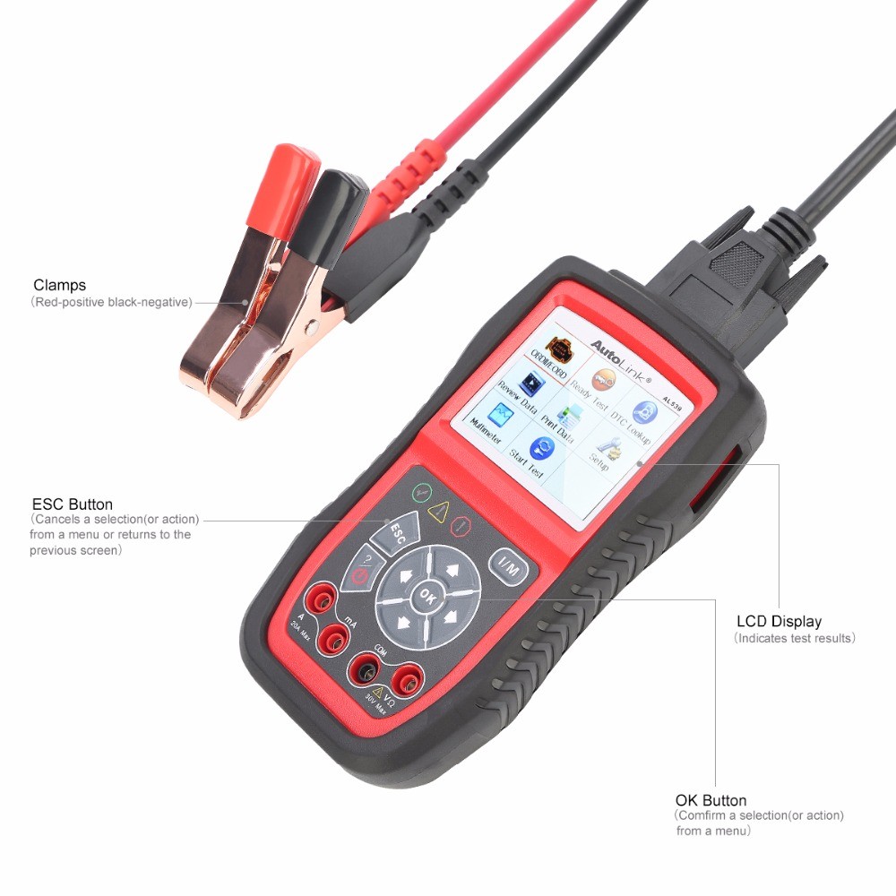 12V Car Battery Load Tester Charging System Analyzer Diagnostic Scan Tool AUTEL