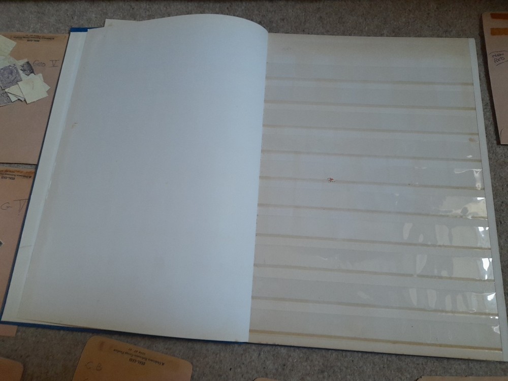 Stamp Album Stockbook With 12 Pages Plus Stamps